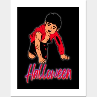 Halloween Zombie Kid Posters and Art